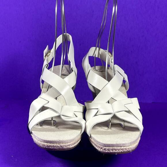 Cole Haan Women's Zerogrand Crystal Wedge Sandal W24419 White Size 9.5B-NEW - Picture 2 of 7
